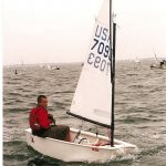 This picture was probably taken in Rockport, during a dark time of my sailing career when I just begun to figure out Optis but was unfortunately already too big.